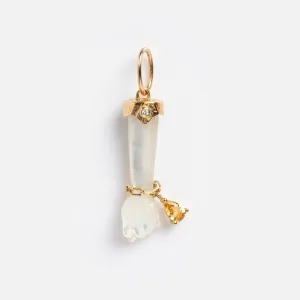 Solid Gold Body Language Charm