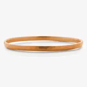 Sonoma Hammered Bangle in 22K Apricot Gold- 3.8mm