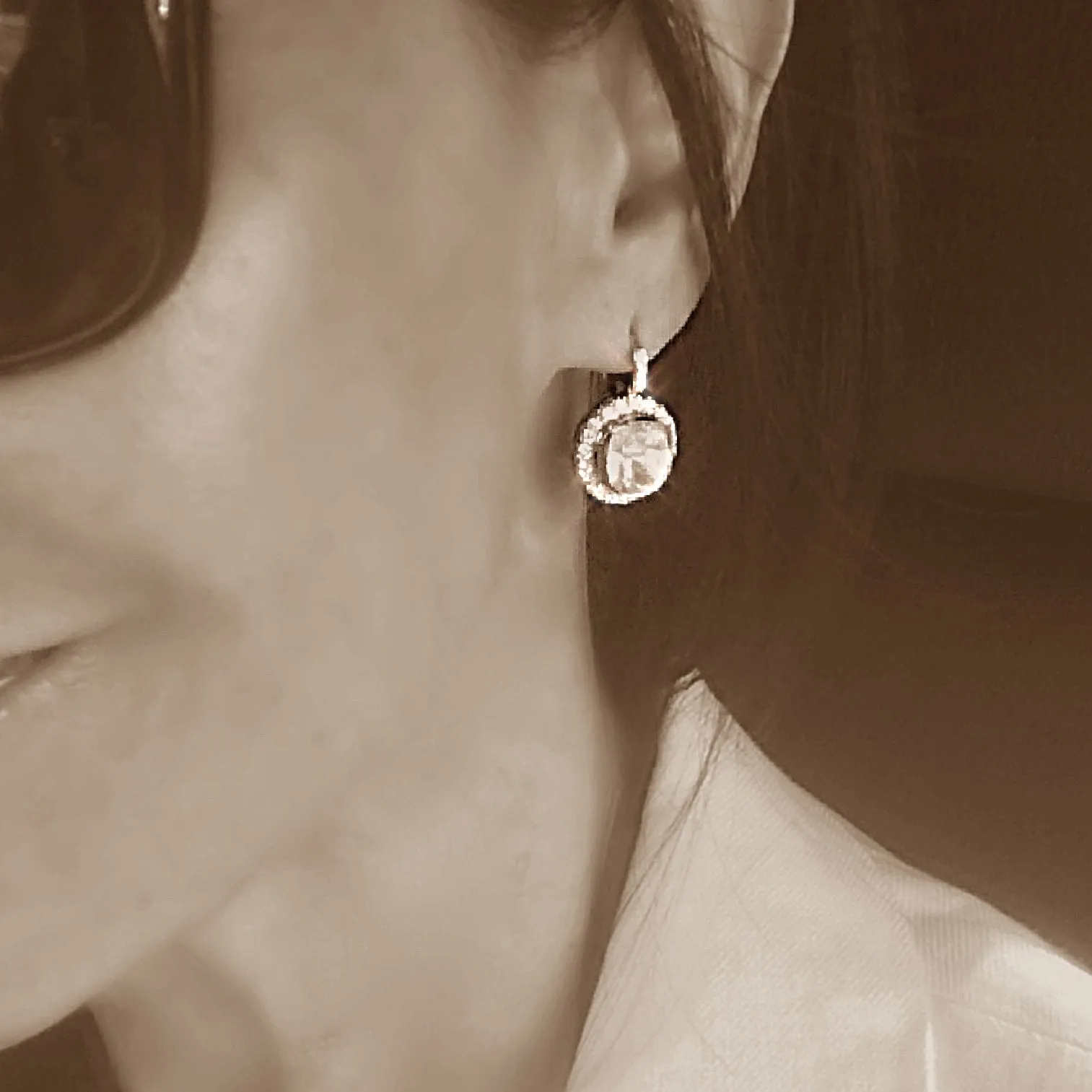 Spectacular Diamond Drop Earrings
