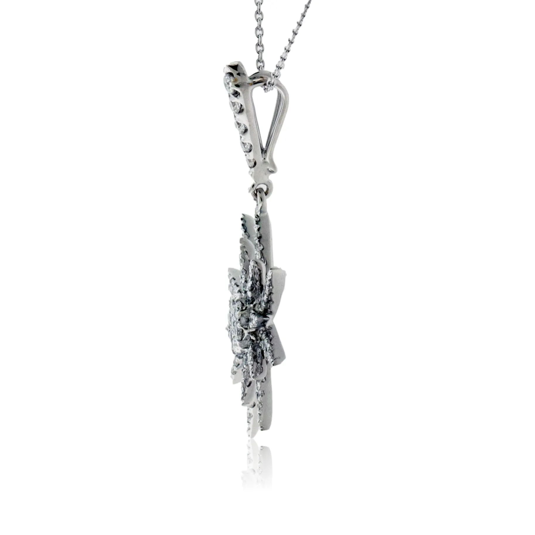 Star Diamond Burst Pendant w/Chain