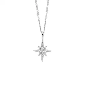 Sterling Silver Cubic Zirconia Star Pendant P849S