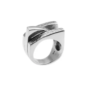 Stunning Modern 3-Tier Sterling Silver Statement Ring*