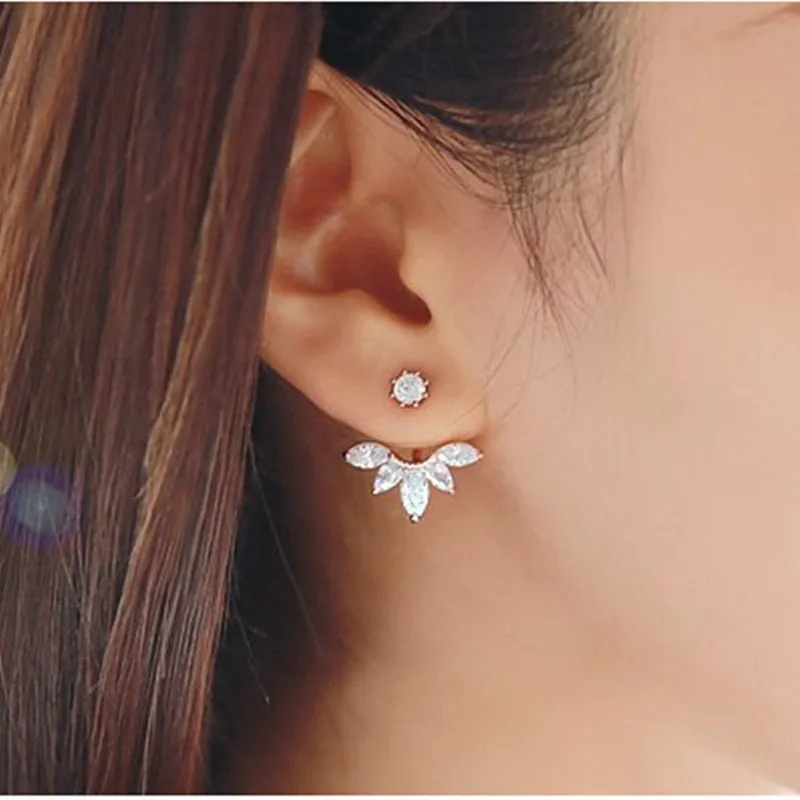 Sunshine Crystal Floral Drop Earrings