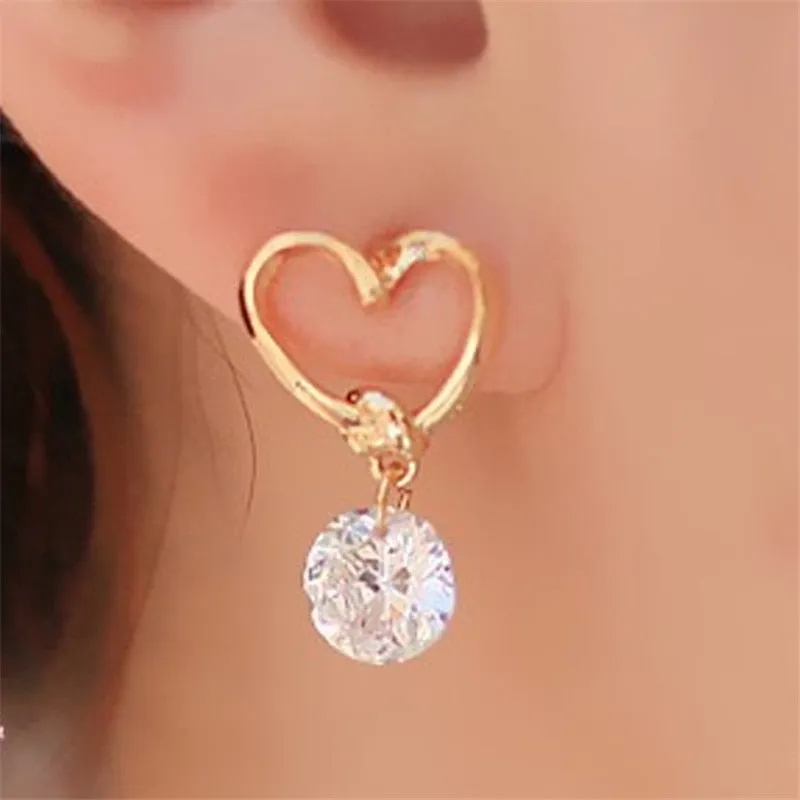 Sunshine Crystal Floral Drop Earrings