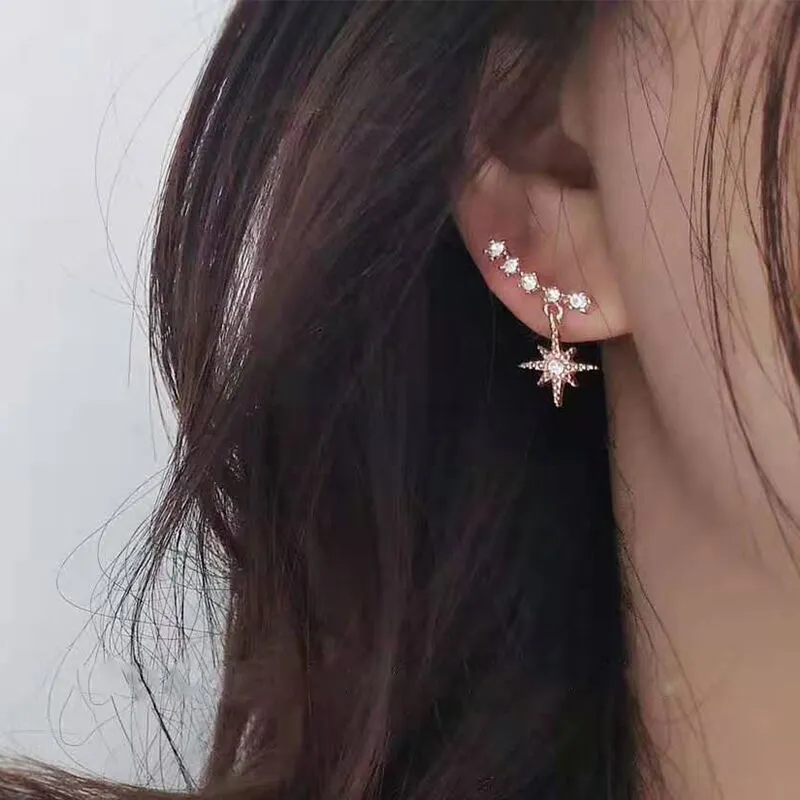 Sunshine Crystal Floral Drop Earrings