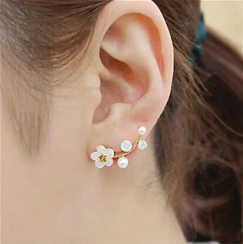 Sunshine Crystal Floral Drop Earrings