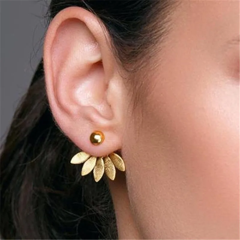 Sunshine Crystal Floral Drop Earrings