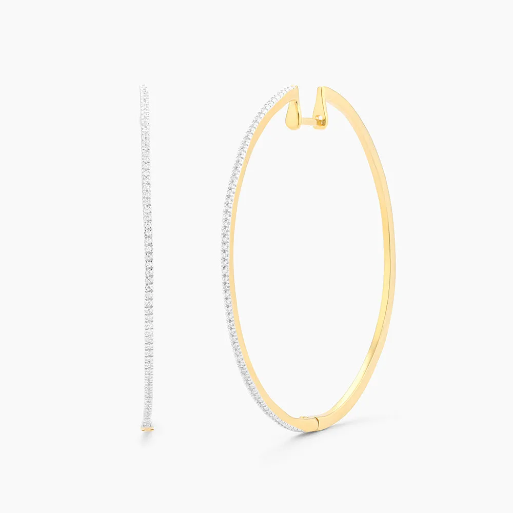 Super Slim Extra Large Hoop Earrings