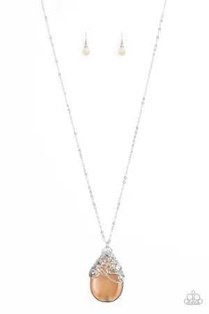 Tangled Gardens Orange Paparazzi Necklace