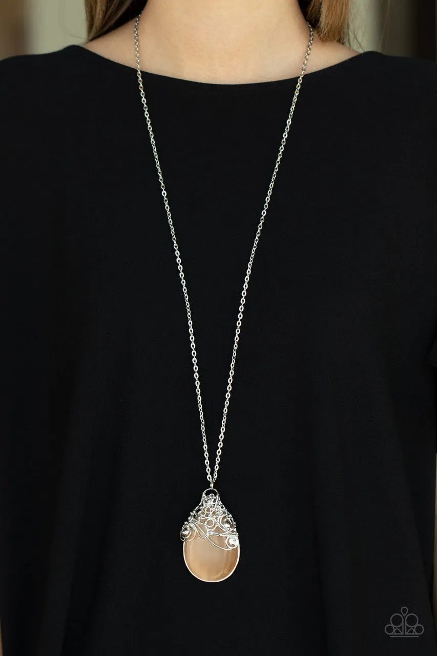 Tangled Gardens Orange Paparazzi Necklace