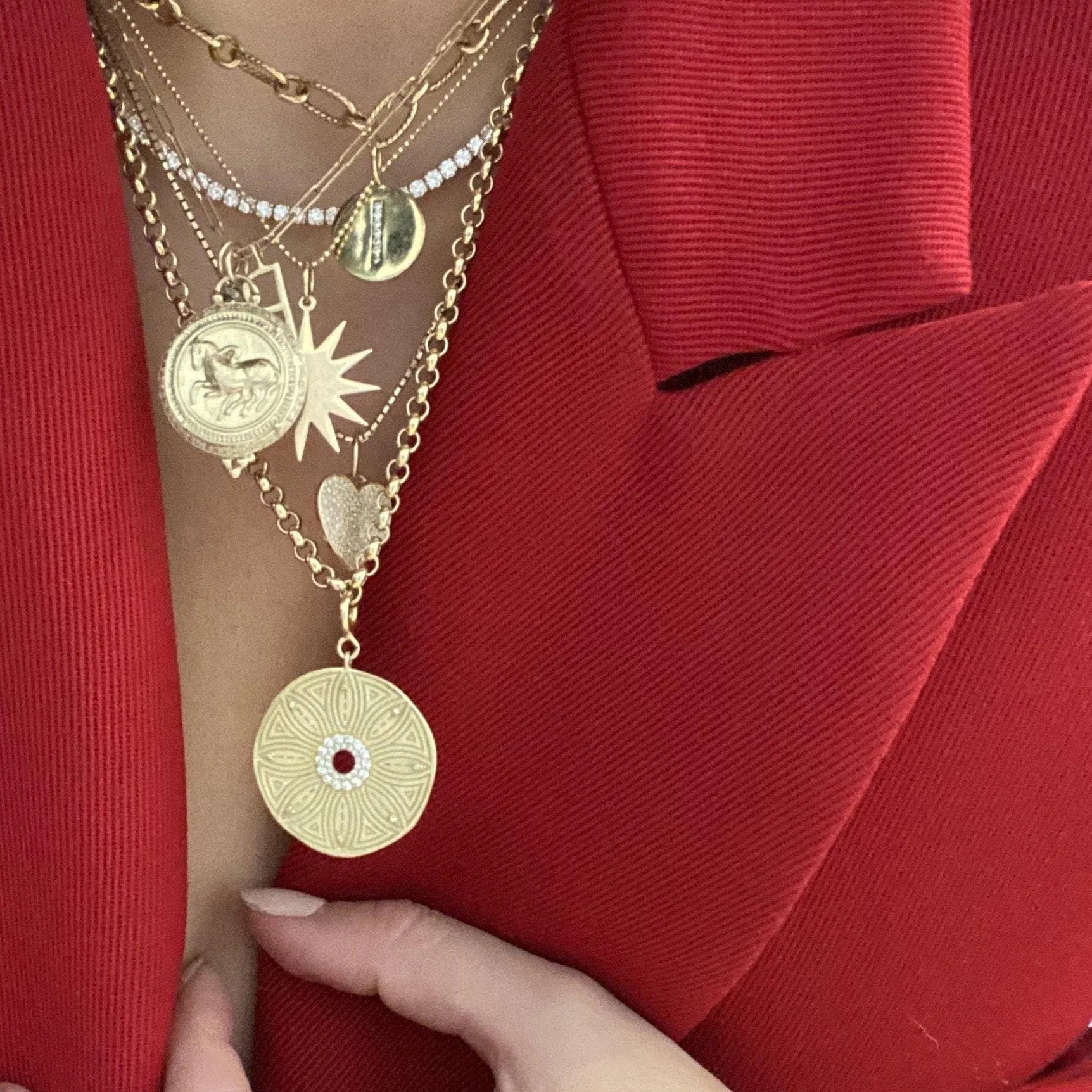 tennis necklace | luxe
