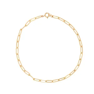 Theresa Oval Link Chain Bracelet - Gold