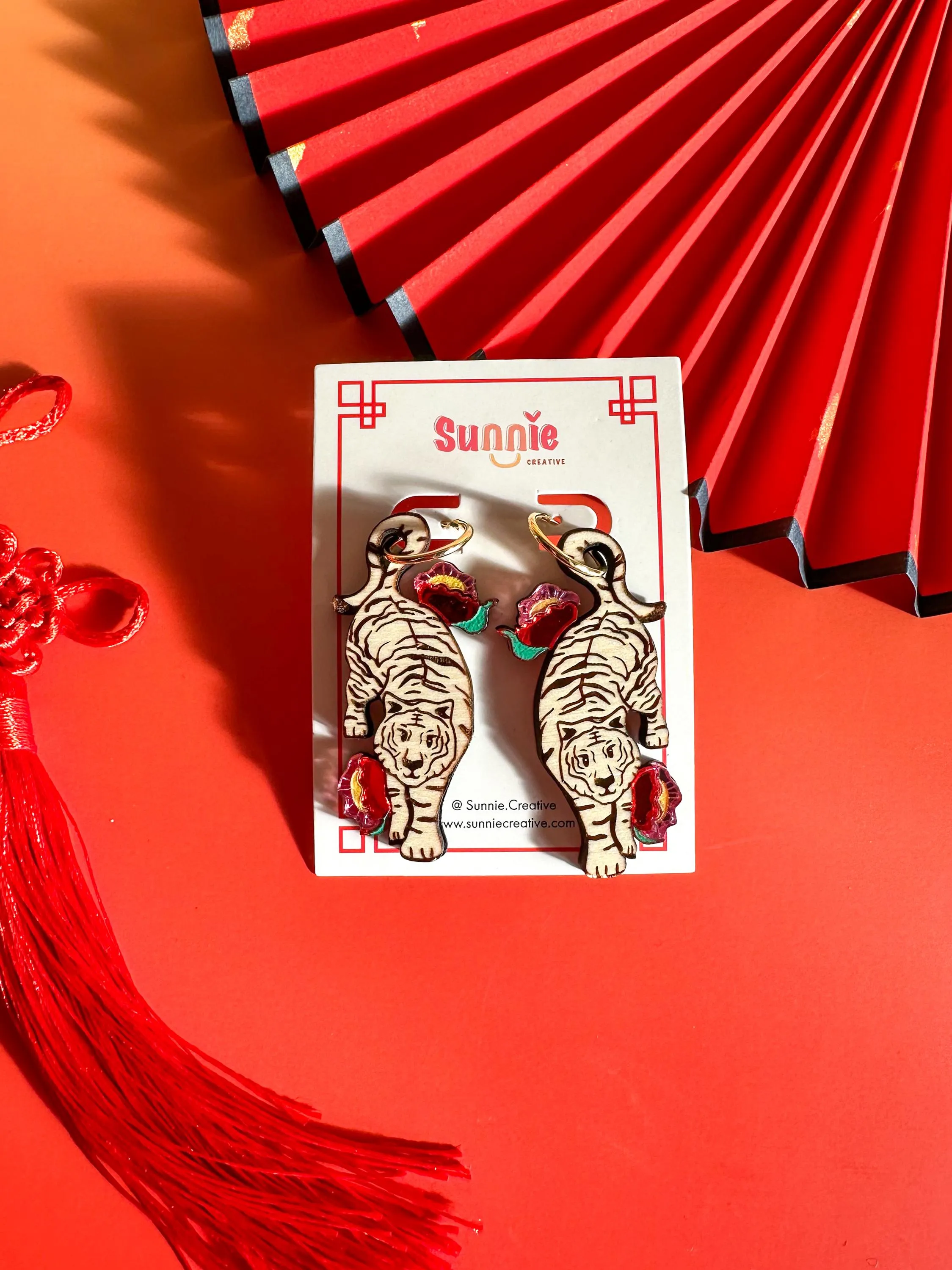 Tiger Earrings