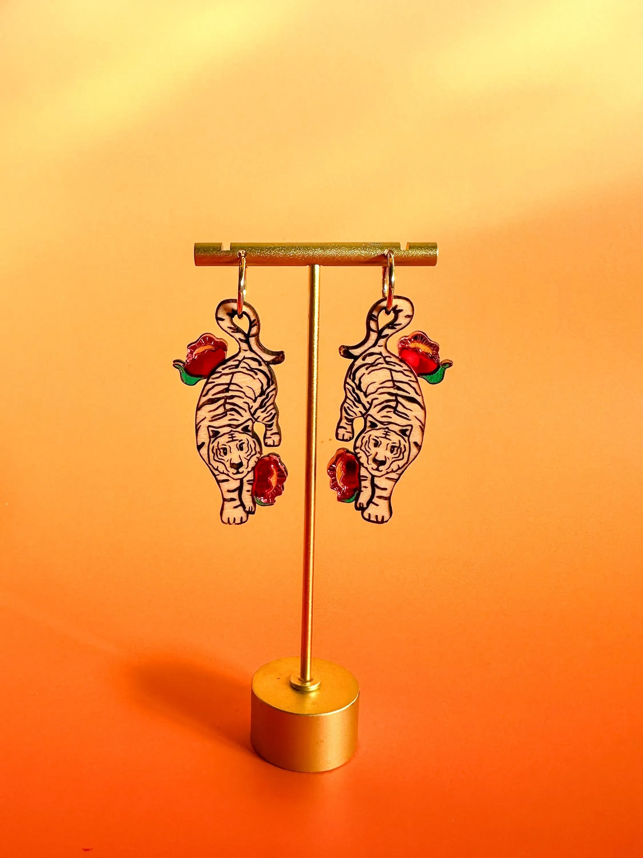 Tiger Earrings