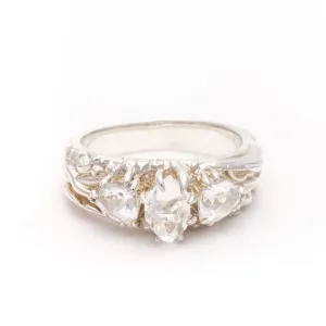 TRI-REALM MATRIX RING | 14K GOLD & HERKIMER
