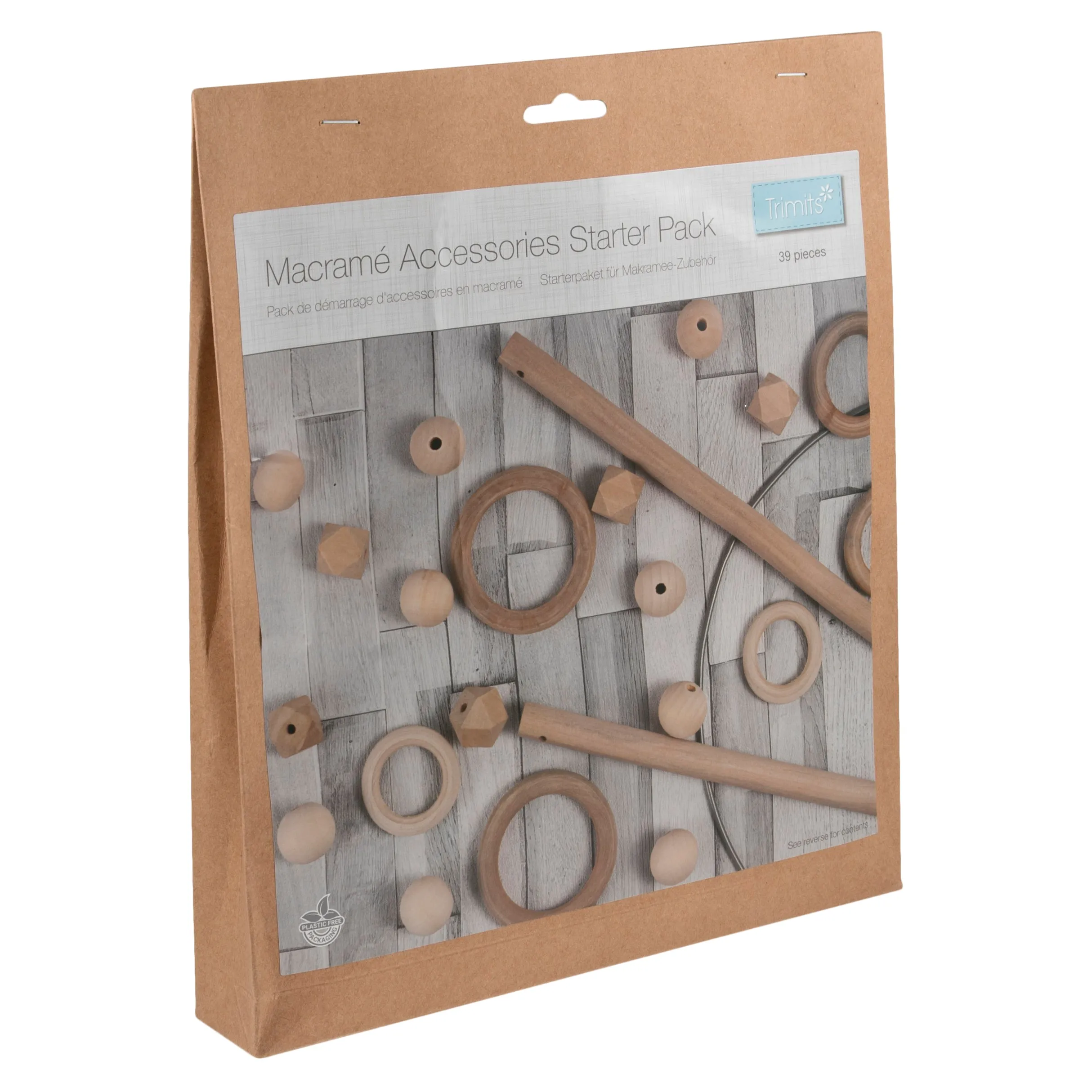 Trimits Macramé Accessories Pack - Assorted Colours Macramé Home Decoration hanging Crafts