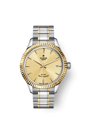 Tudor Style, Stainless Steel and Yellow Gold, 34mm, Ref# M12313-0001