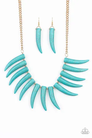 Tusk Tundra Blue Paparazzi Necklace