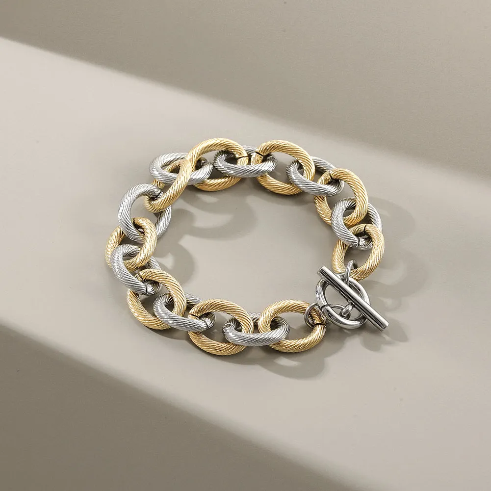 Twisted Wire Link Bracelet