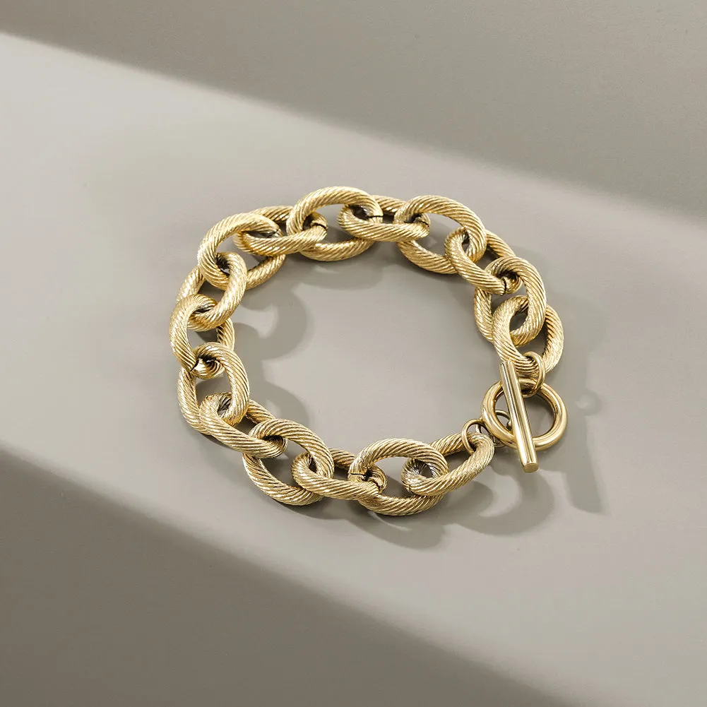 Twisted Wire Link Bracelet
