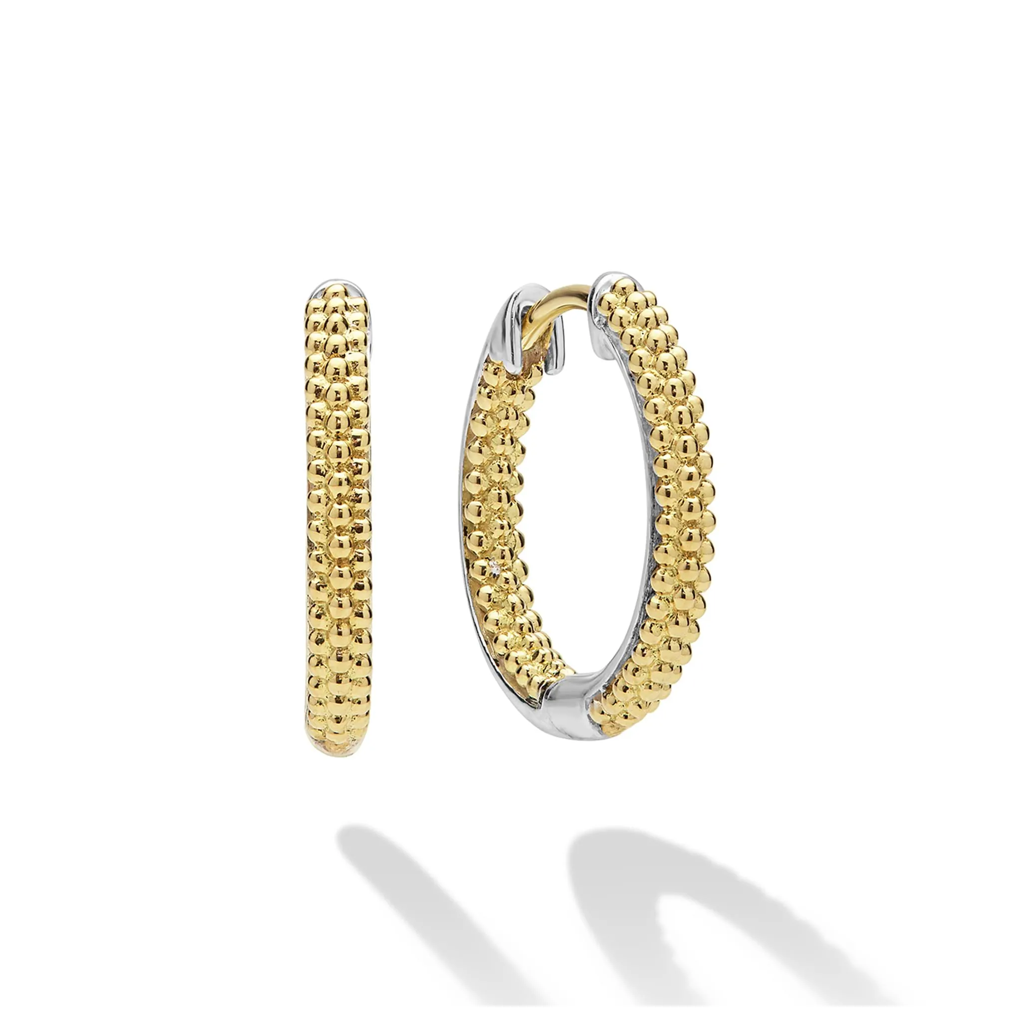 Two-Tone Huggie Earring Gift Set