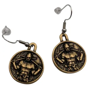 Ukrainian Cossack bronze earrings