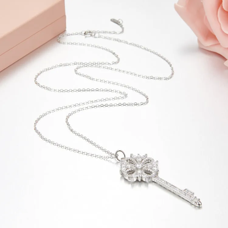 Unlock Happiness Victoria Key Pendant Necklace