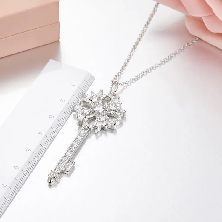 Unlock Happiness Victoria Key Pendant Necklace