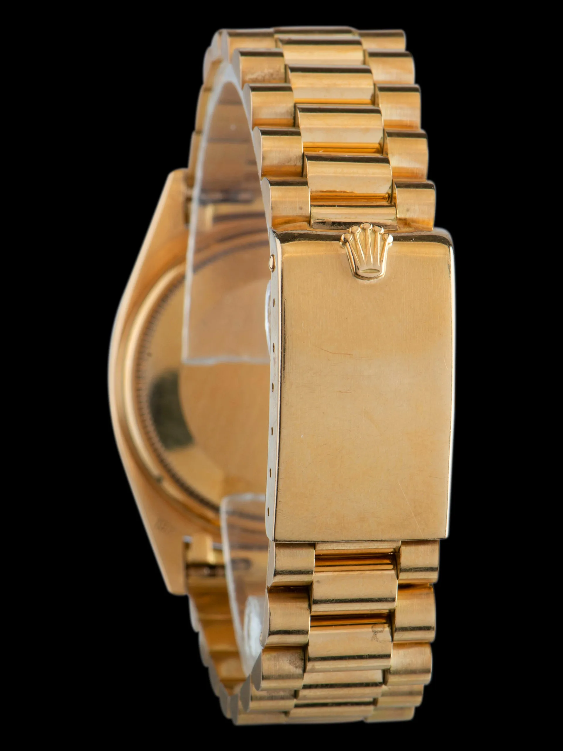*Unpolished* 1970 Rolex Day-Date (Ref. 1803) 18K YG "Matte Blue Minute Track Dial"