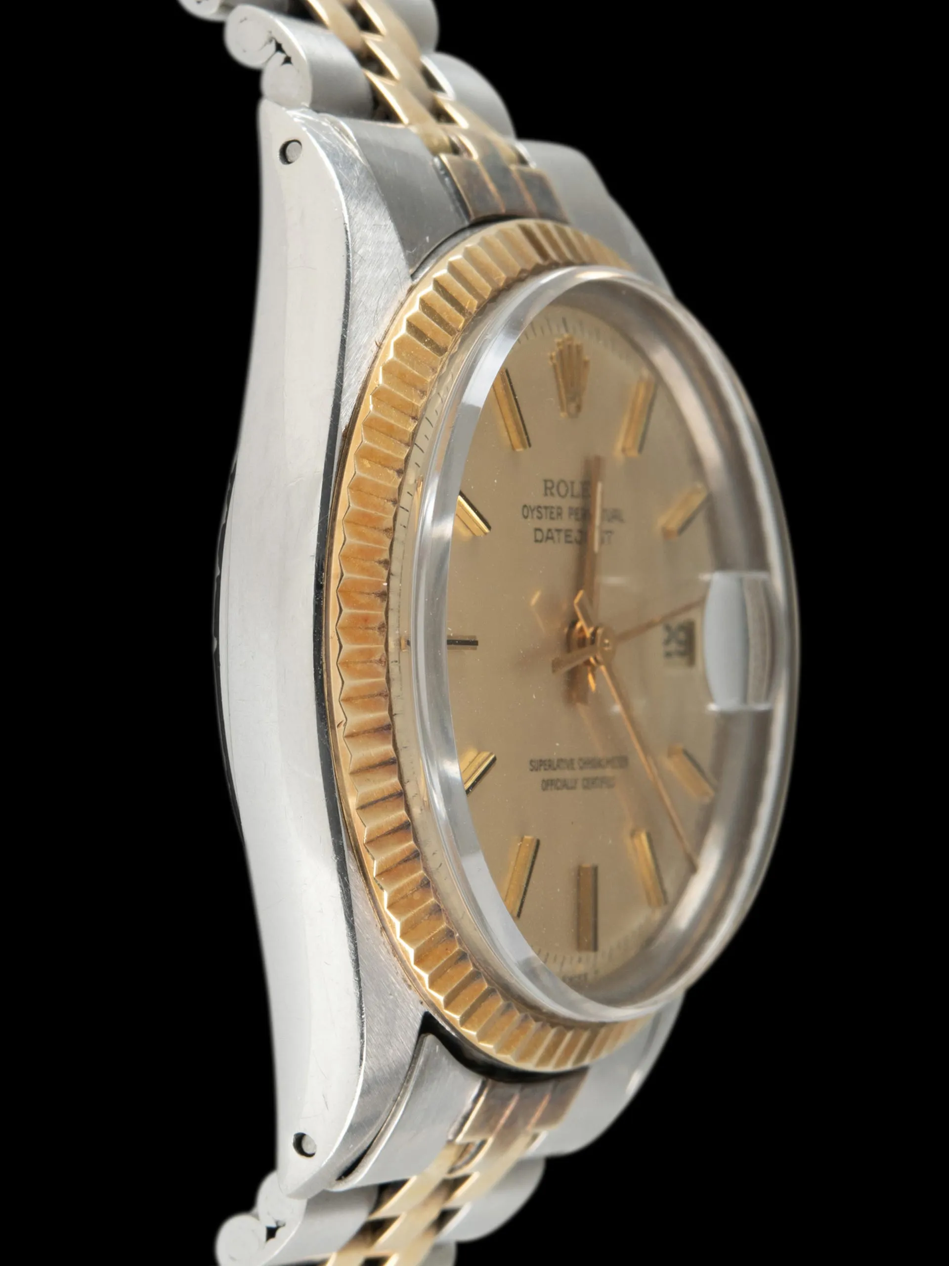 *Unpolished* 1971 Rolex Two-Tone Datejust (Ref. 1601) Satin Lemon Dial