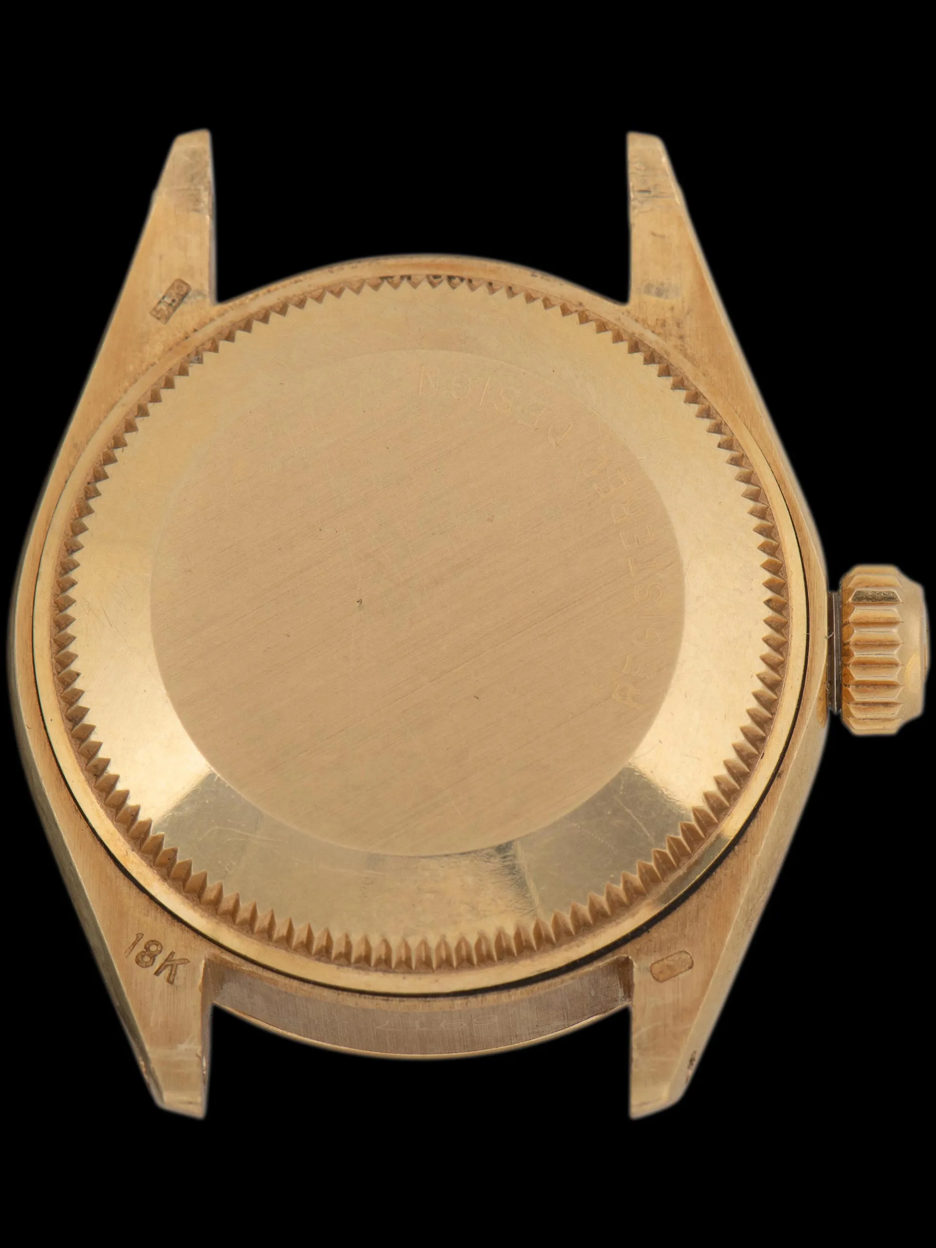 *Unpolished* 1974 Rolex Ladies Datejust 18K YG (Ref. 6917) Champagne "Sigma" Dial W/ Red Enamel Markers