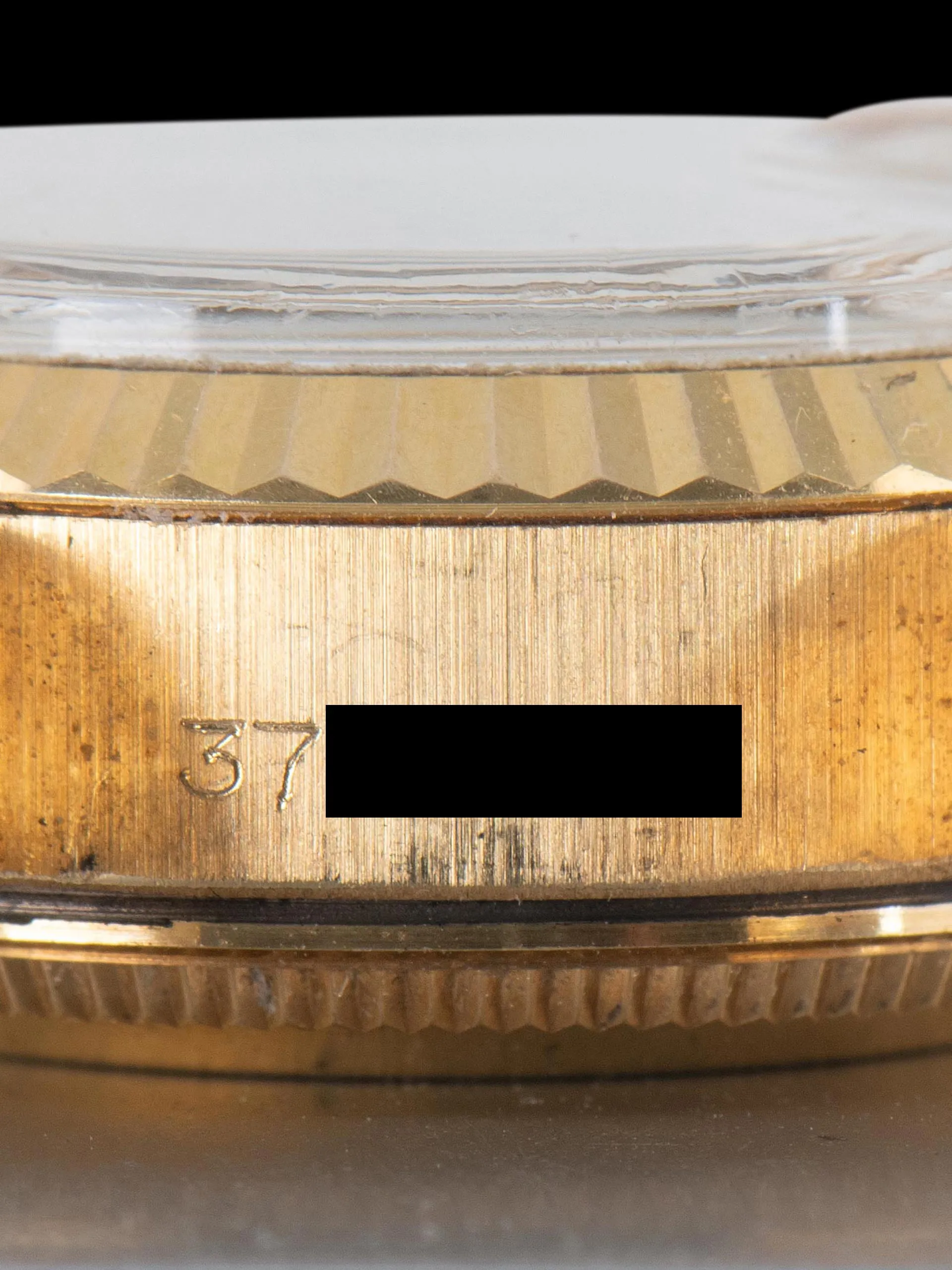 *Unpolished* 1974 Rolex Ladies Datejust 18K YG (Ref. 6917) Champagne "Sigma" Dial W/ Red Enamel Markers