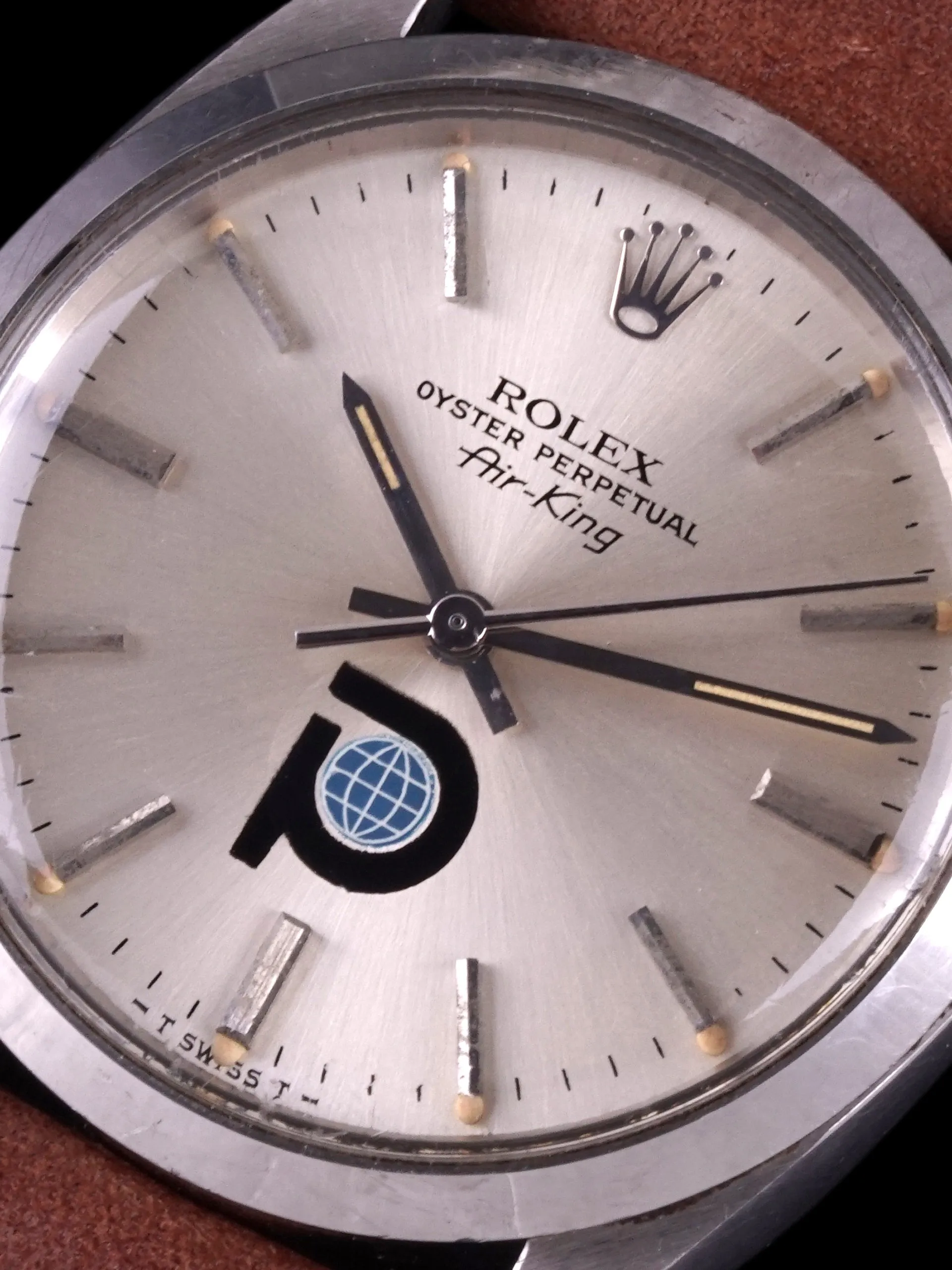 *Unpolished* 1979 Rolex Air-King (Ref. 5500) "Pool Intairdril" Logo Dial