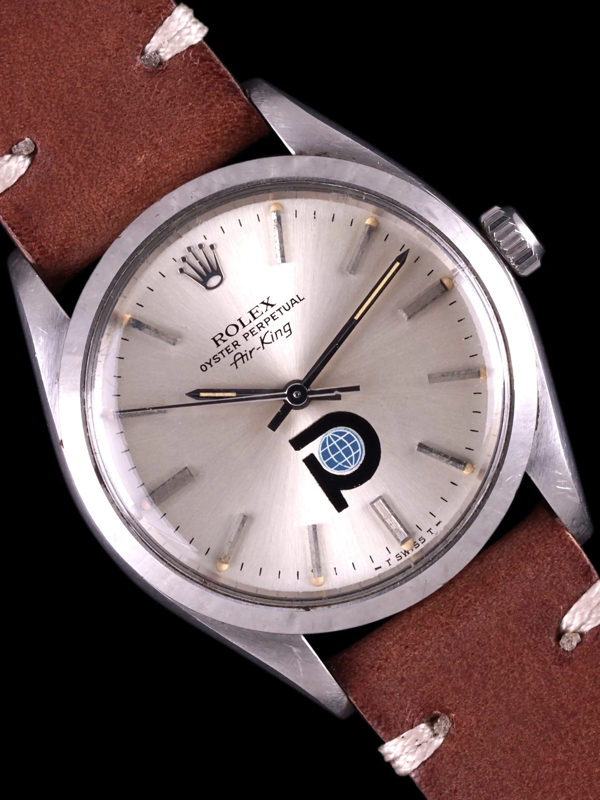 *Unpolished* 1979 Rolex Air-King (Ref. 5500) "Pool Intairdril" Logo Dial
