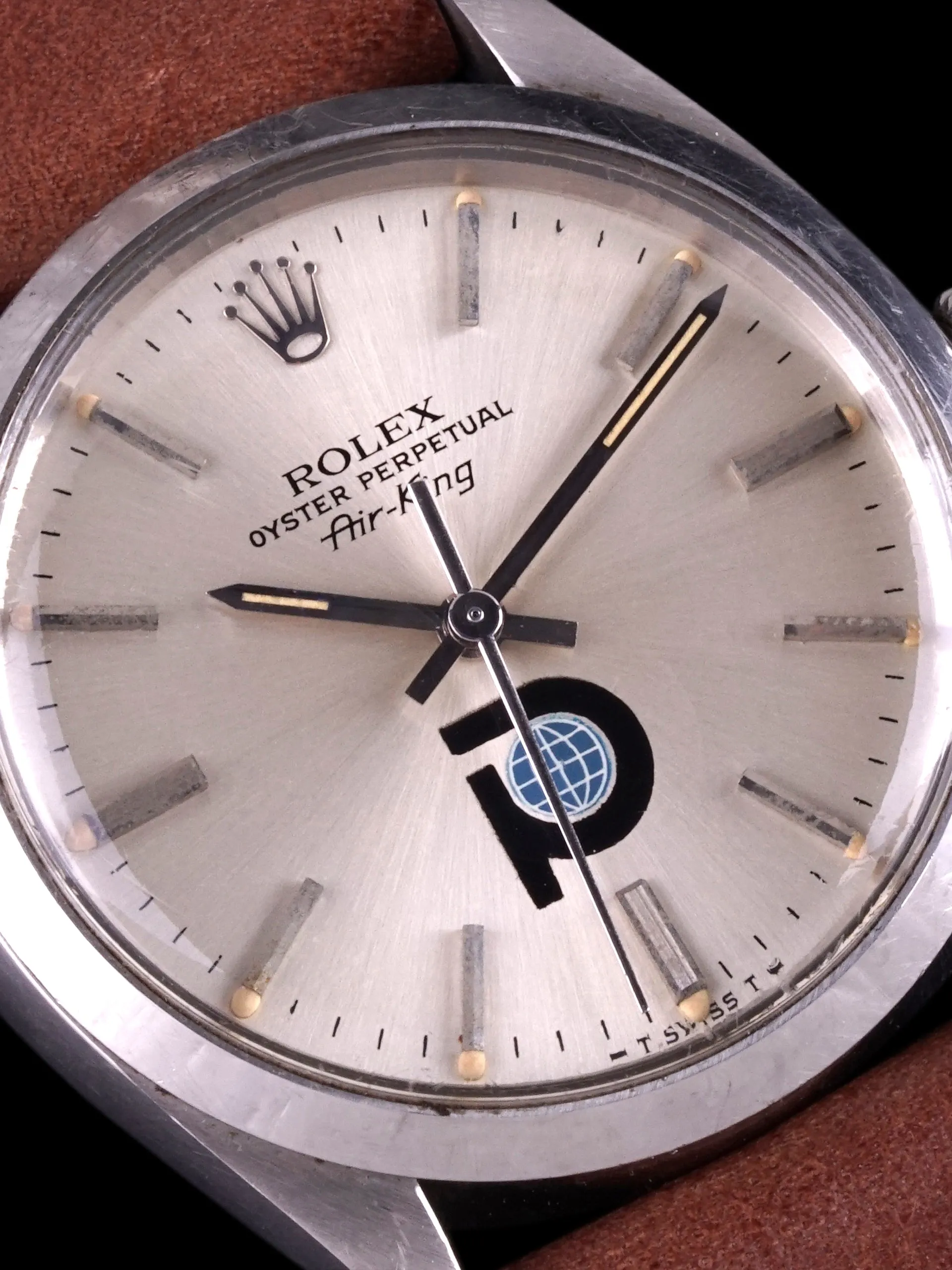 *Unpolished* 1979 Rolex Air-King (Ref. 5500) "Pool Intairdril" Logo Dial