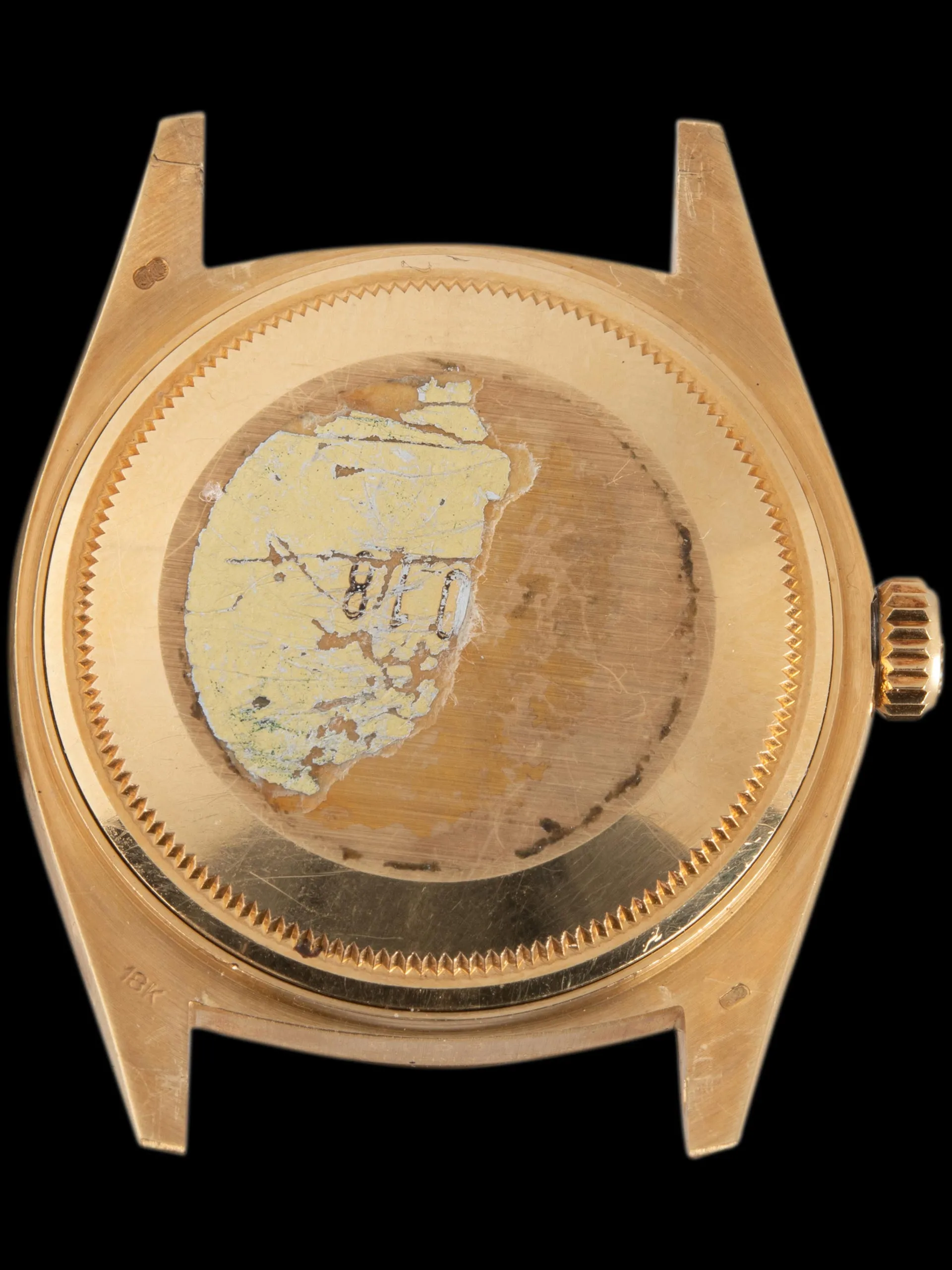 *Unpolished* 1979 Rolex Datejust 18K YG (Ref. 16018) "Pumpkin" Factory Champagne Diamond Dial W/ Papers