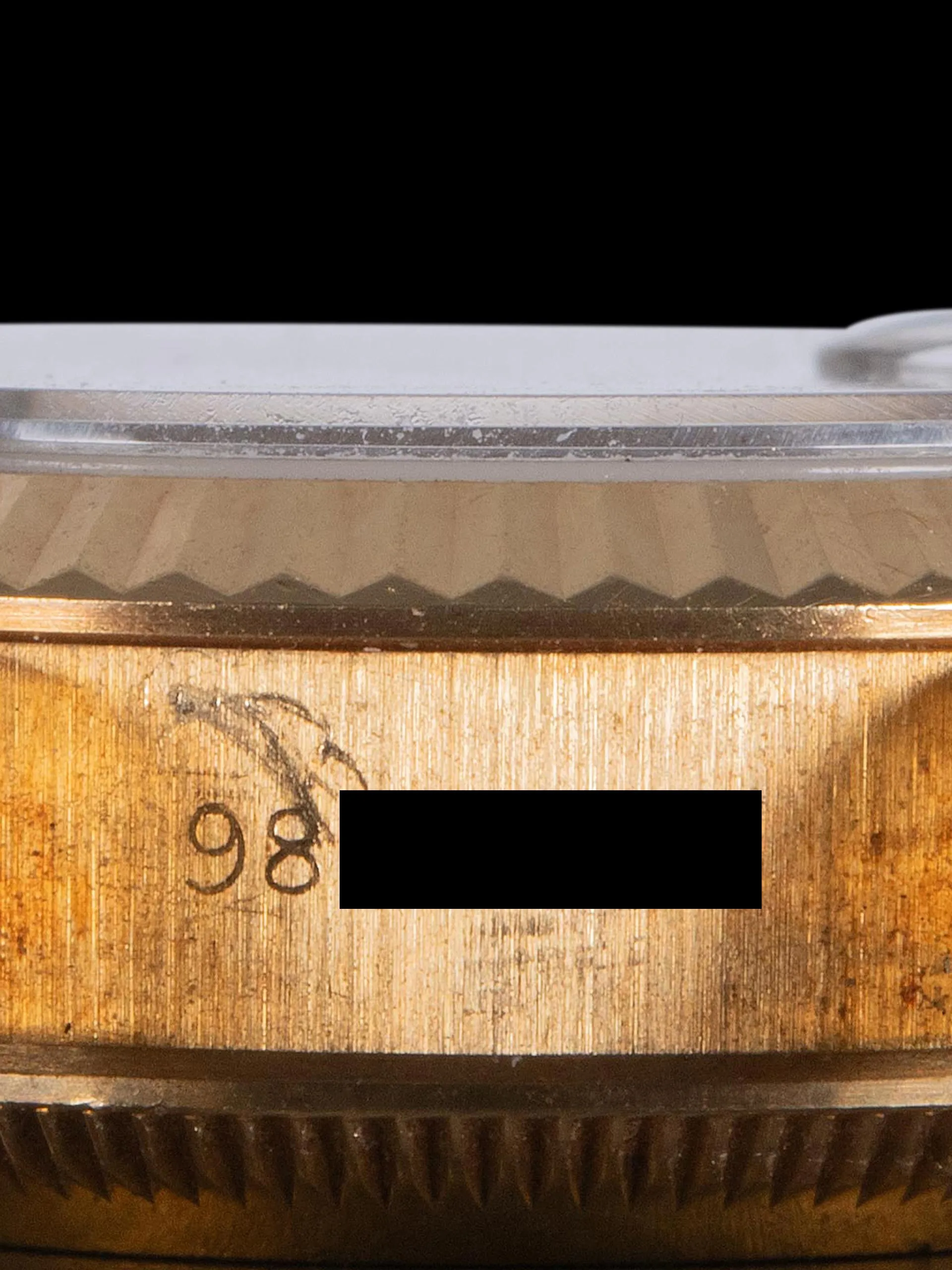 *Unpolished* 1987 Rolex Ladies Datejust 18K YG (Ref. 69178) Tiger's Eye Stone Dial