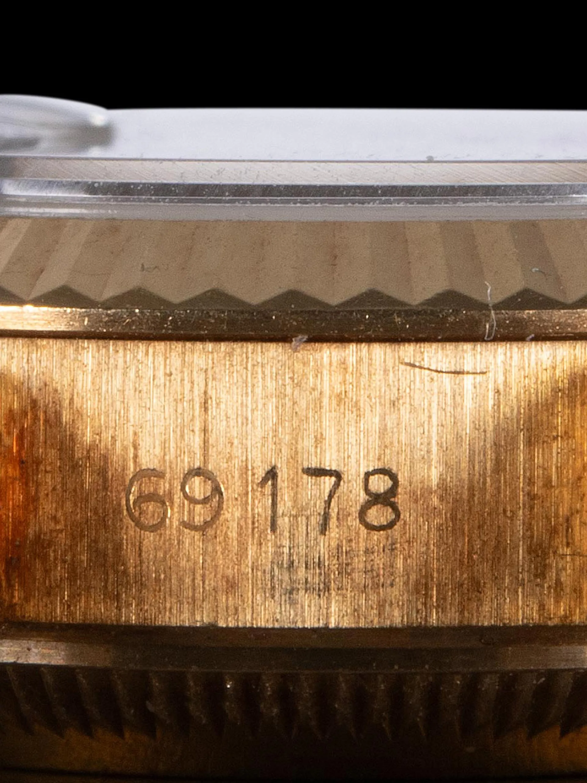 *Unpolished* 1987 Rolex Ladies Datejust 18K YG (Ref. 69178) Tiger's Eye Stone Dial