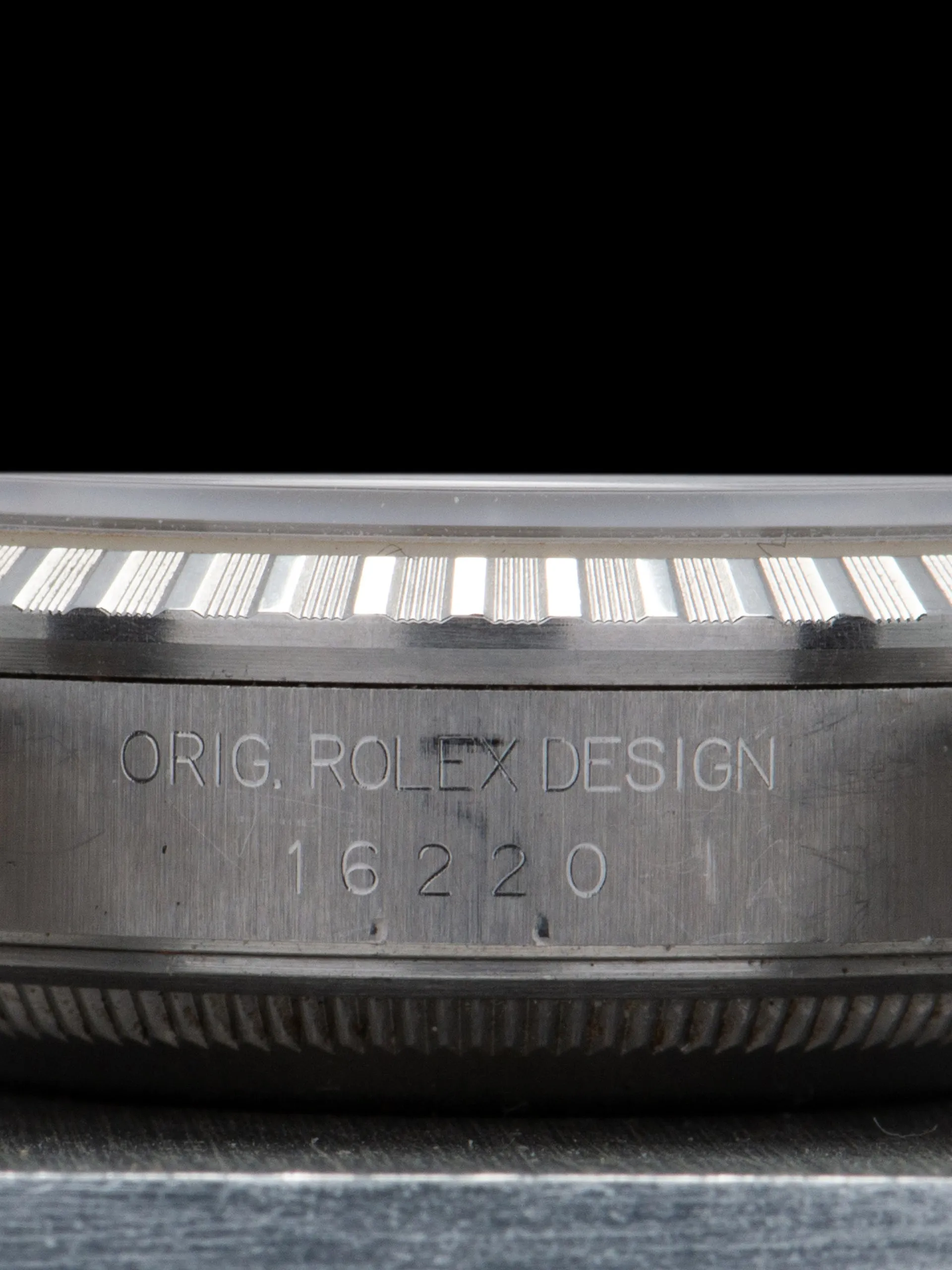 *Unpolished* 1996 Rolex Datejust (Ref. 16220) "Anthracite Dial" W/ Papers