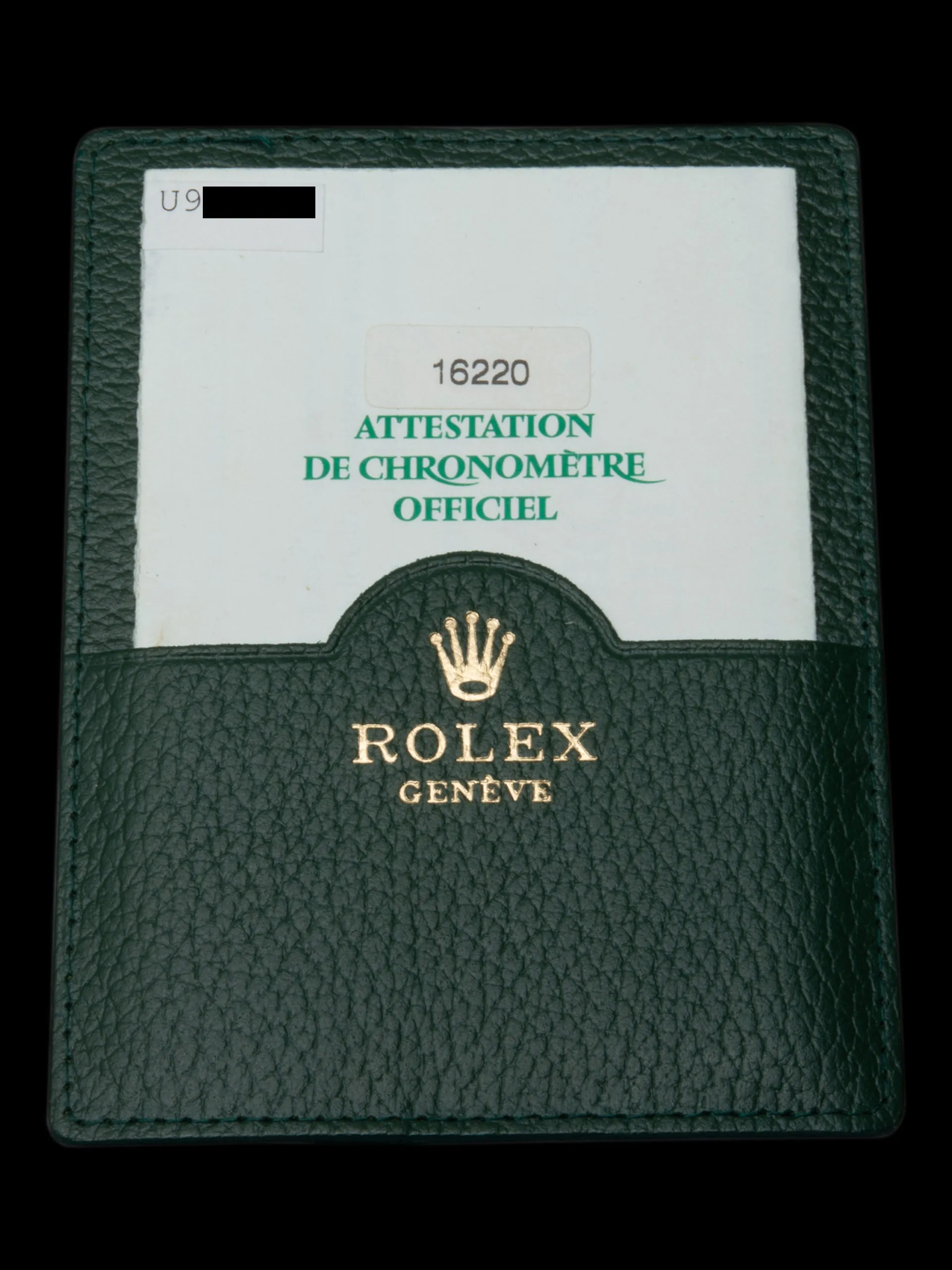 *Unpolished* 1996 Rolex Datejust (Ref. 16220) "Anthracite Dial" W/ Papers