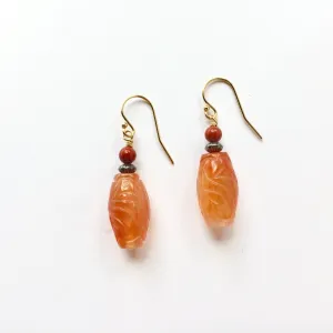 UpLifting Carved Carnelian Earrings