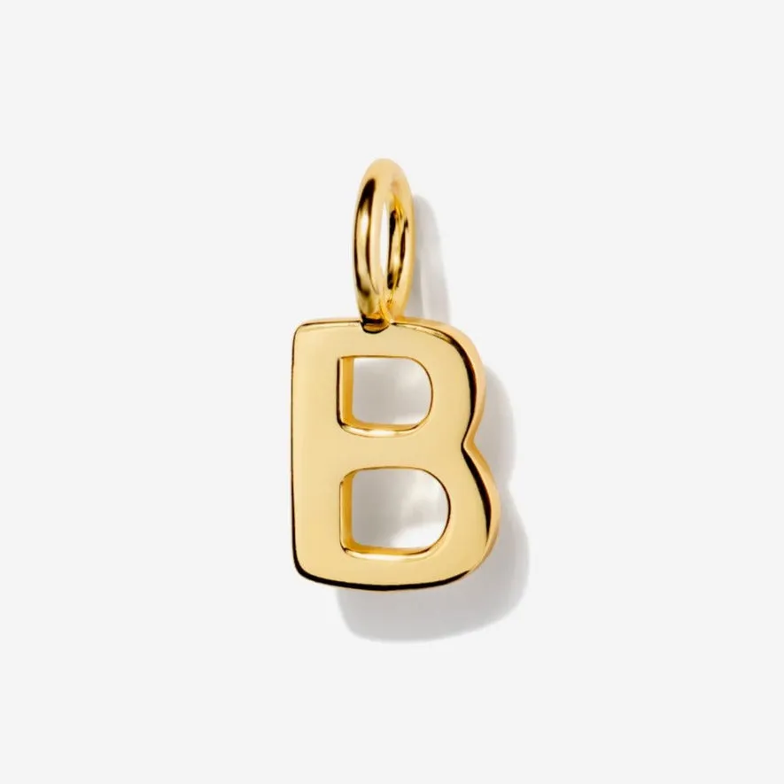 Uppercase Initial Clasp Charm