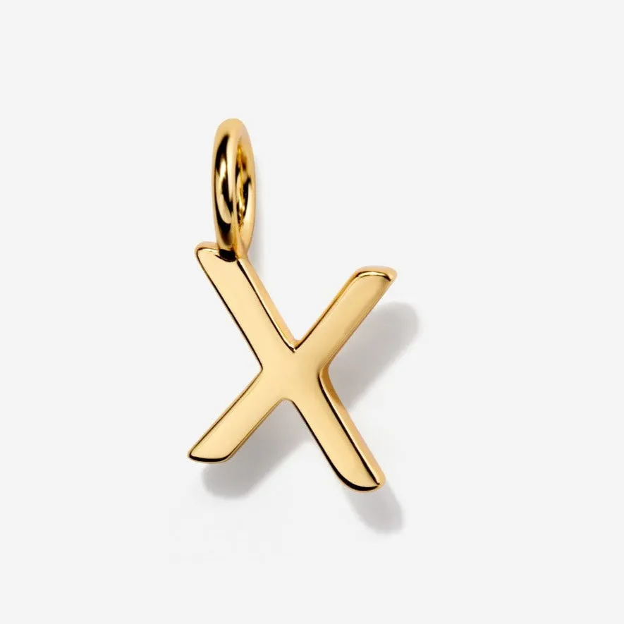 Uppercase Initial Clasp Charm