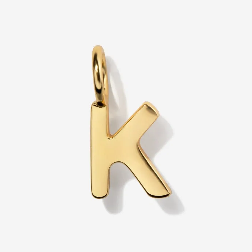 Uppercase Initial Clasp Charm