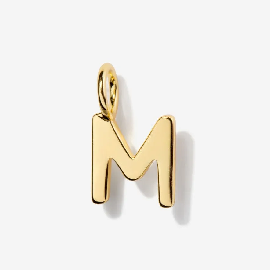 Uppercase Initial Clasp Charm