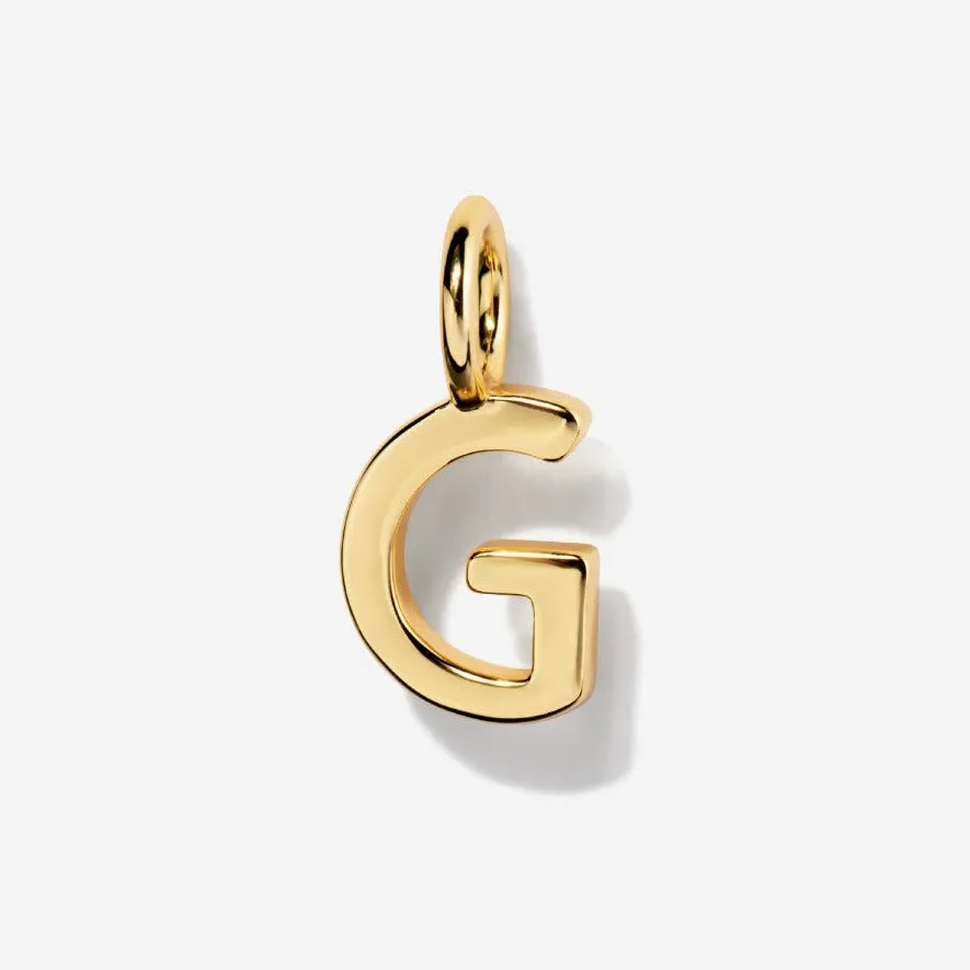 Uppercase Initial Clasp Charm