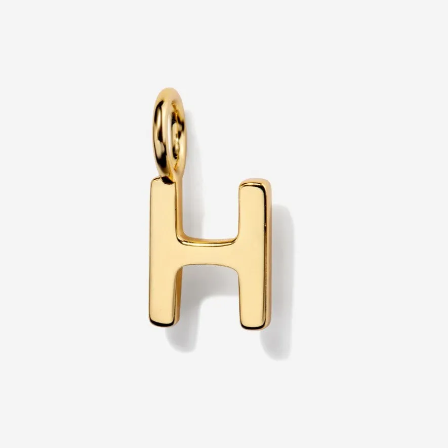 Uppercase Initial Clasp Charm
