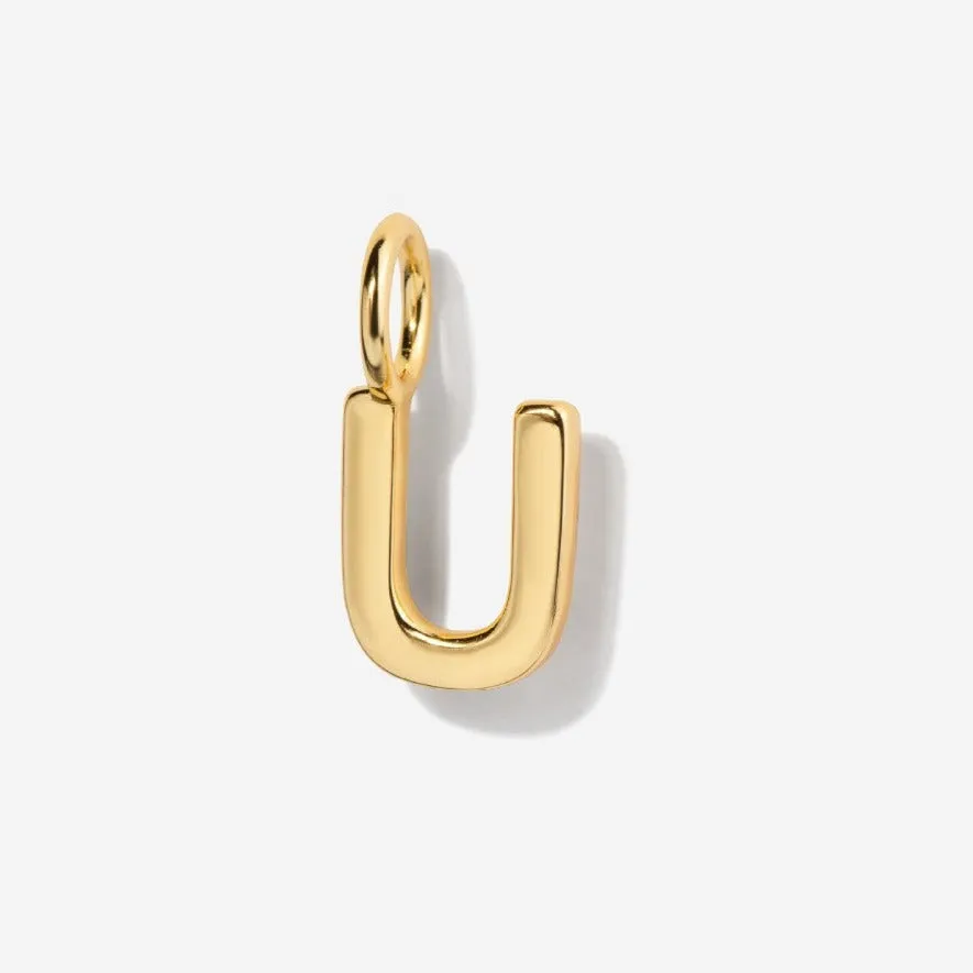 Uppercase Initial Clasp Charm
