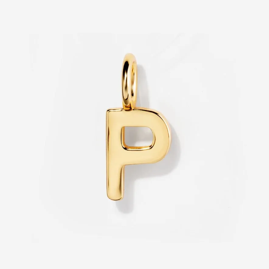Uppercase Initial Clasp Charm