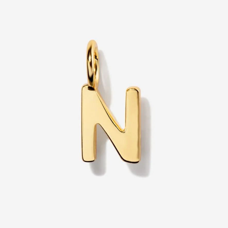 Uppercase Initial Clasp Charm